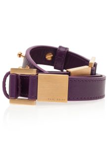 Elie Saab Calfskin with Gold Logo Belt - Lyst
