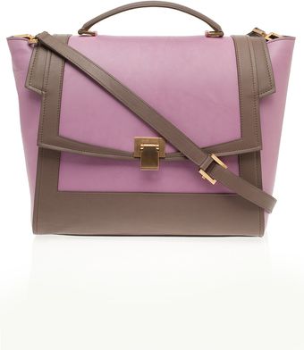 Elie Saab Medium Bicolor Satchel - Lyst