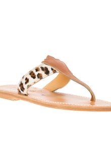 Jacques Leopard and Leather Sandals in Brown (leopard) | Lyst
