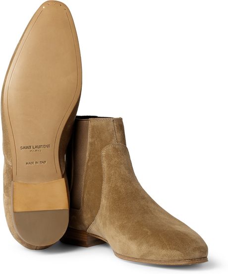 sand color chelsea boots
