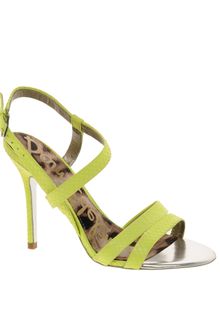 Sam Edelman Abbott Lime Strappy Sandals - Lyst