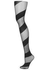 Topshop Asymmetric Stripe Tights
