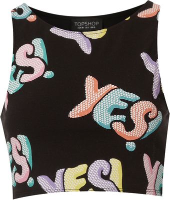 Topshop Yes Crop - Lyst