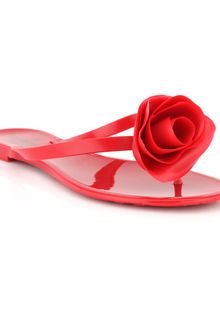 Valentino Rose Pvc Rosette Jelly Thong - Lyst