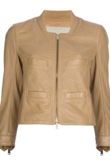 DSquared2 Cropped Lamb Skin Jacket - Lyst