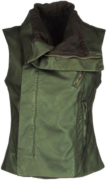 Rick Owens Leather Outerwear - Lyst