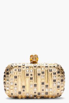 Alexander McQueen Studded Classic Skull Box Clutch - Lyst