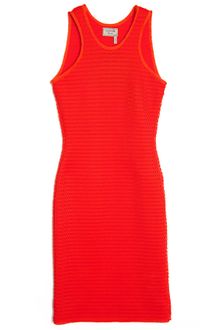 Lanvin Sleeveless Fishnet Dress - Lyst