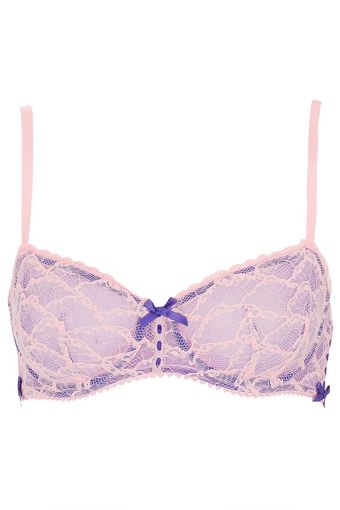 Topshop Lace Underwire Bra - Lyst