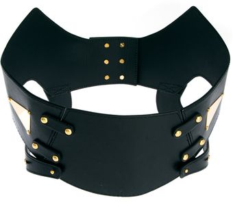 Asos Body Con Plate Detail Waist Belt - Lyst