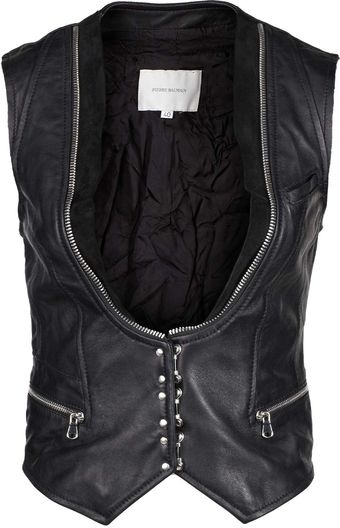 Balmain Balmain Top Black - Lyst
