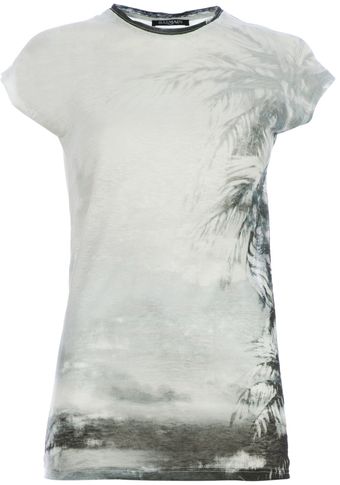 Balmain Print T-Shirt - Lyst