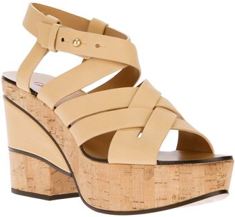Chloé Strappy Platform Sandal - Lyst