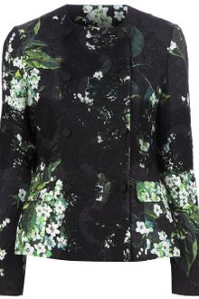 Dolce & Gabbana Lacy Floral Print Jacket - Lyst