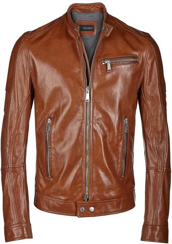 DSquared2 Leather Jacket  - Lyst