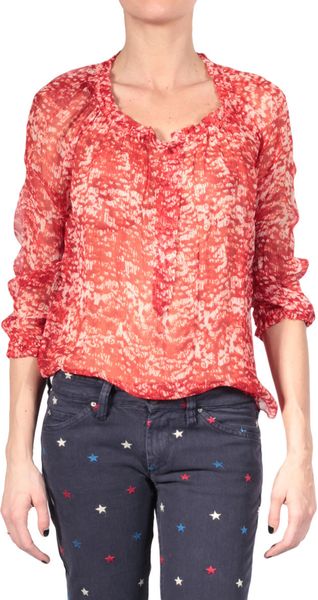 Etoile Isabel Marant Silk Chiffon Blouse - Lyst