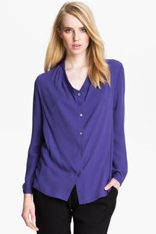 Halston Heritage Silk Blouse - Lyst