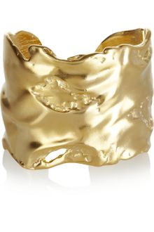 Kenneth Jay Lane 22karat Goldplated Cuff - Lyst