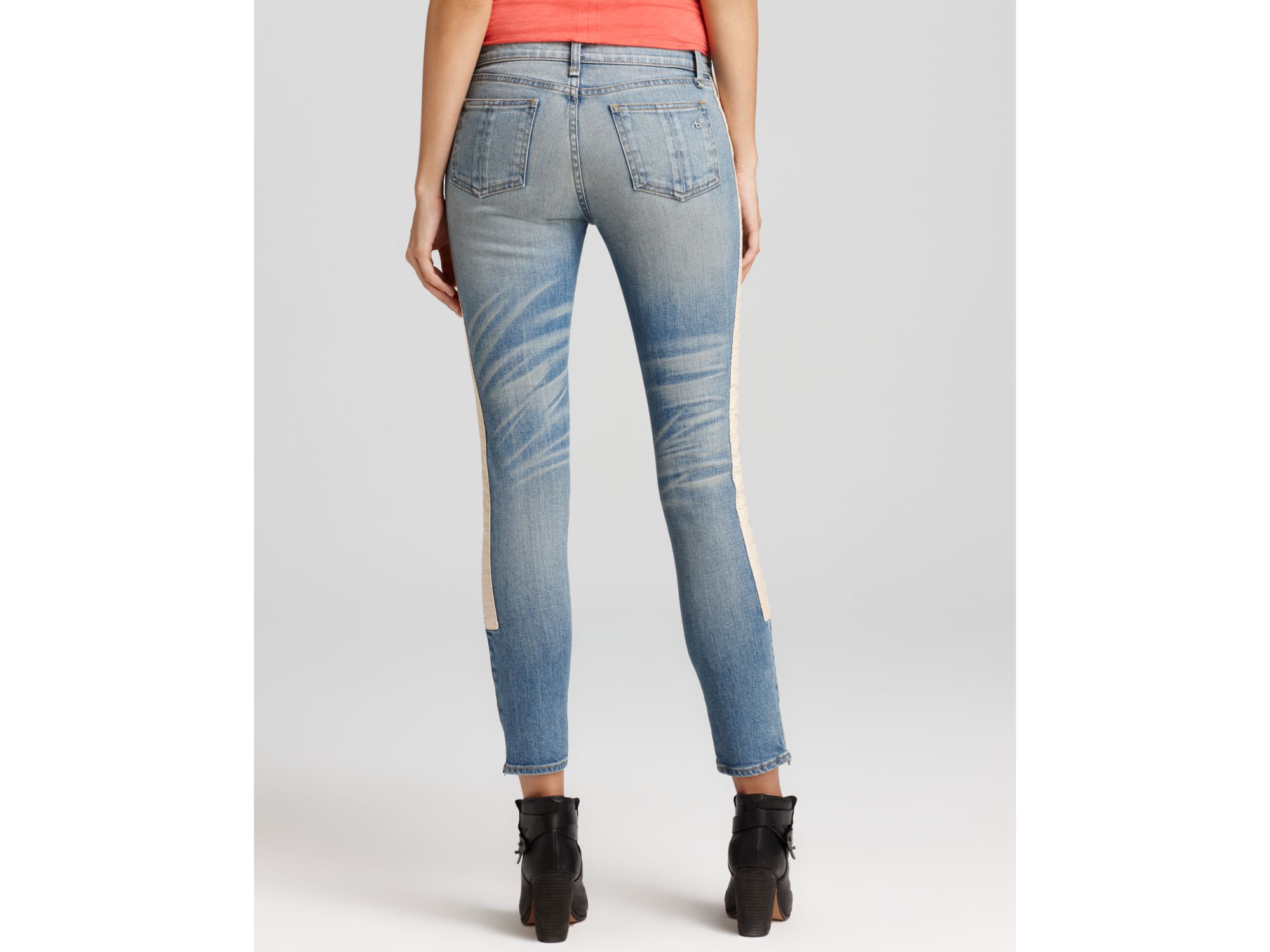 Rag & Bone Jeans The Skinny Racer in Relay Wash in Blue (relay) Lyst