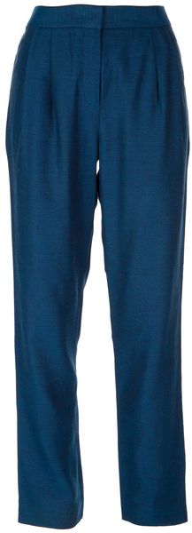 T By Alexander Wang Linen Pleat Trouser - Lyst