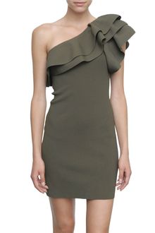 Valentino One Shoulder Stretch Dress with Ruffles - Lyst