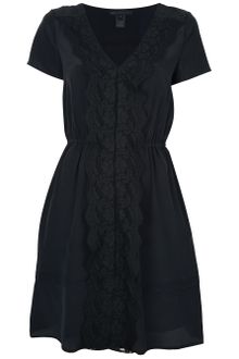 Black Lace Long Sleeve Dress on Marc By Marc Jacobs Short Sleeve Lace Frill Dress   Lyst