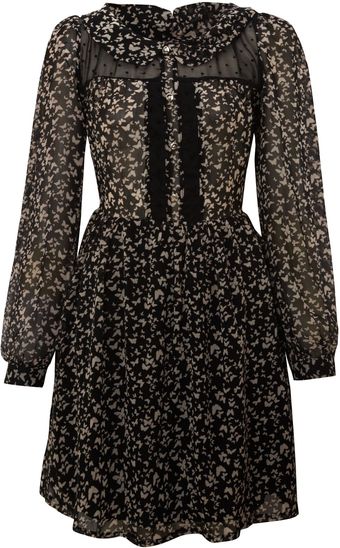 Cutie Butterfly Print Dress - Lyst