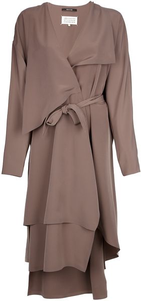 Maison Martin Margiela Pleated Oversized Coat - Lyst