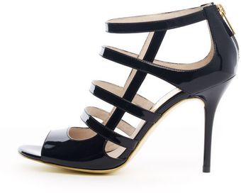 Michael Kors Jessie Patent Cage Sandal - Lyst