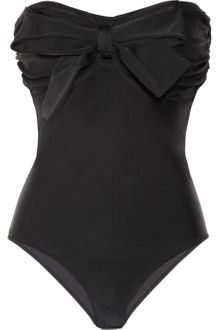 Miu Miu Bow Bandeau Swimsuit - Lyst