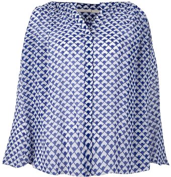 Schumacher Graphic Print Blouse - Lyst