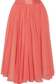 See By Chloé Cotton and Silk Blend Georgette Skirt - Lyst