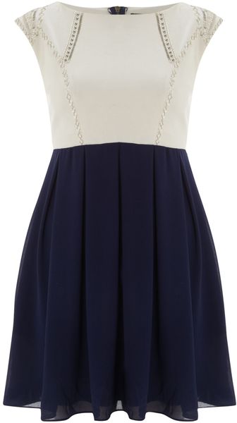 Tfnc Cap Sleeve Embellished Dress - Lyst