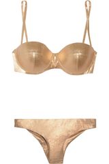Versace Metallic Underwired Bikini
