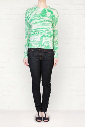 Acne Acne Lia Money Print Pullover - Lyst