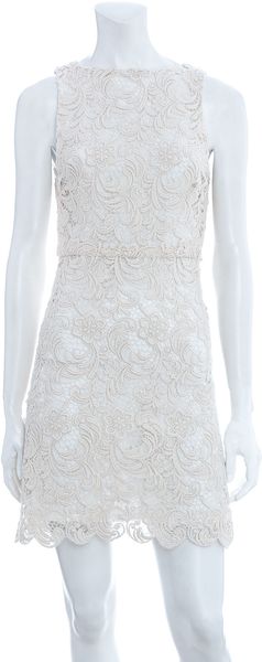 Alice + Olivia Ingrid Sleeveless Lace Dress - Lyst
