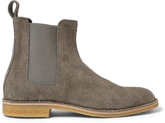 Bottega Veneta Suede Chelsea Boots - Lyst