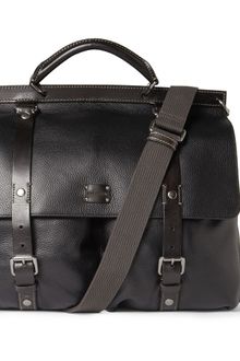 Dolce & Gabbana Fullgrain Leather Messenger Bag - Lyst