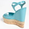 Gucci Wedge Sandal in Blue (turquoise) - Lyst