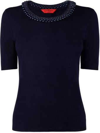 LK Bennett Magna Knitted Top - Lyst