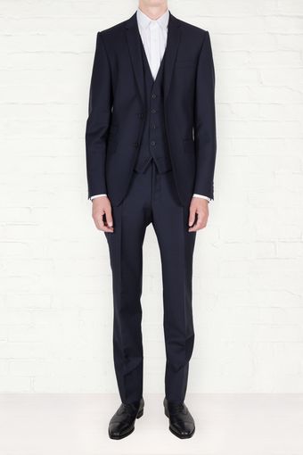 Mr Start Mr Start Rivington Navy Wool Mohair Three Piece Suit - Lyst