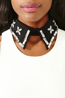 Nasty Gal Looking Glass Collar Black - Lyst