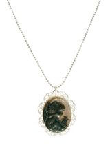 Oasis Shell Cameo Pendant Necklace