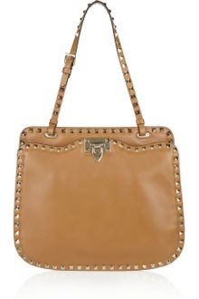 Valentino Studded Leather Shoulder Bag - Lyst