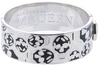 Alexander McQueen Skull Bangle - Lyst