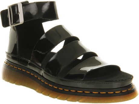 dr martens clarissa sandals patent