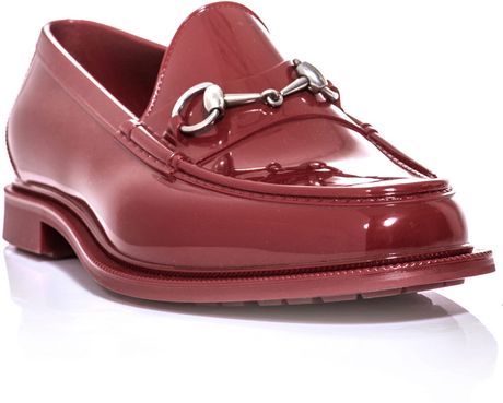 red gucci loafers men's