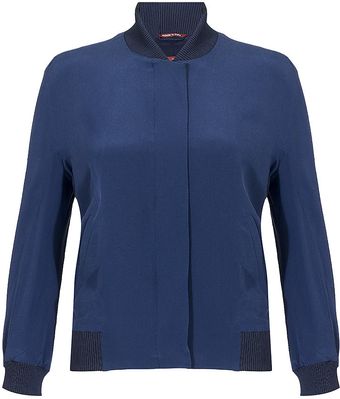 Max Mara Studio Ennio Silk Bomber - Lyst