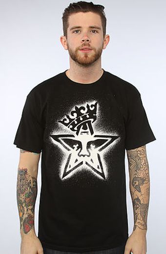 Obey The Star Crown Stencil Tee in Black - Lyst