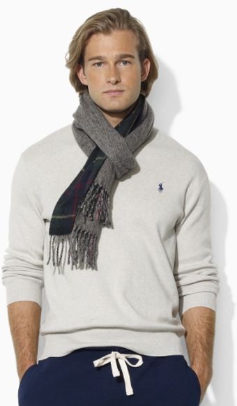 Polo Ralph Lauren Cotton V-Neck Sweater - Lyst